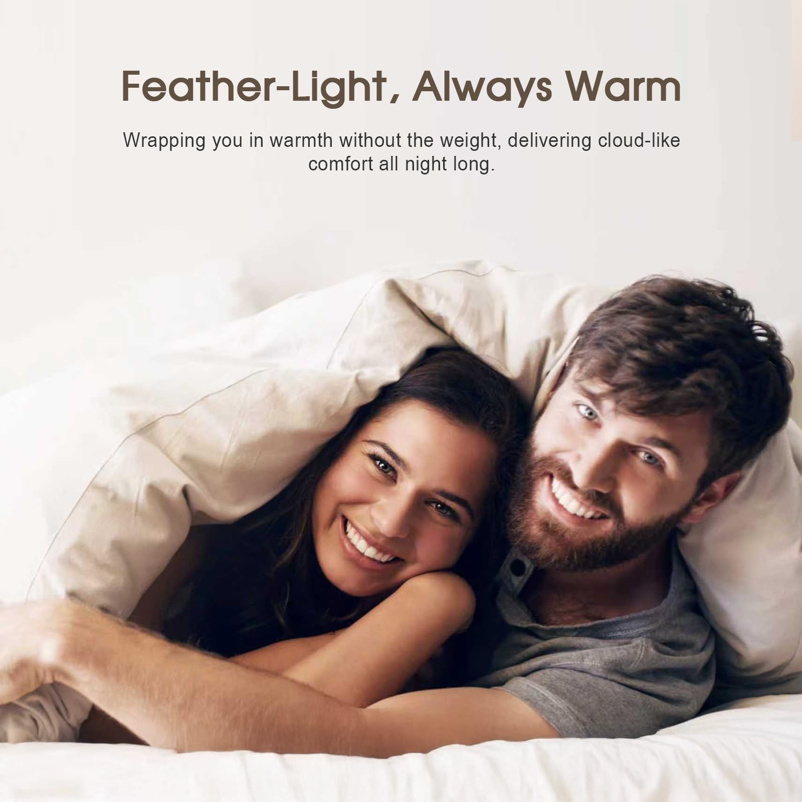 Cobnom Organic Cotton Feather & Down Fibers Comforter