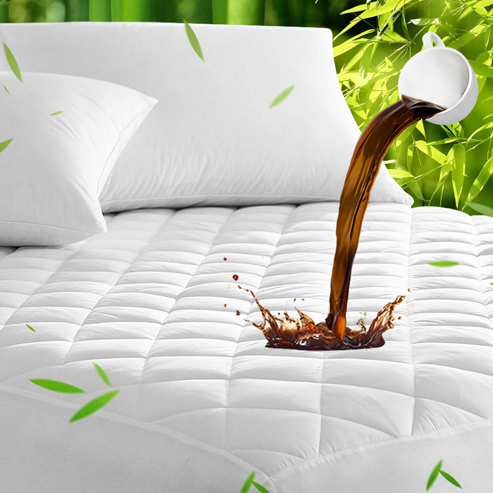 UNILIBRA 100% Waterproof Quilted Mattress Pad