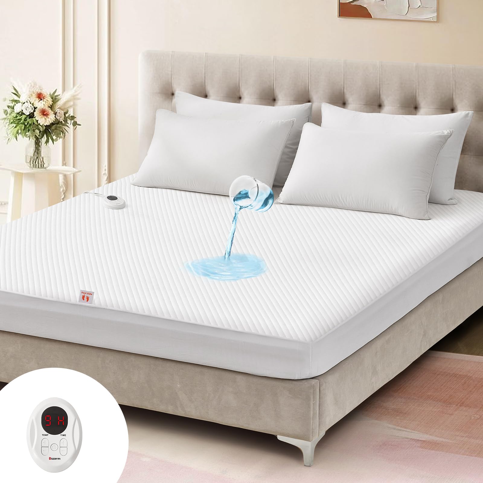 Ultra-Soft Cooling Mattress Topper for Full Back Support