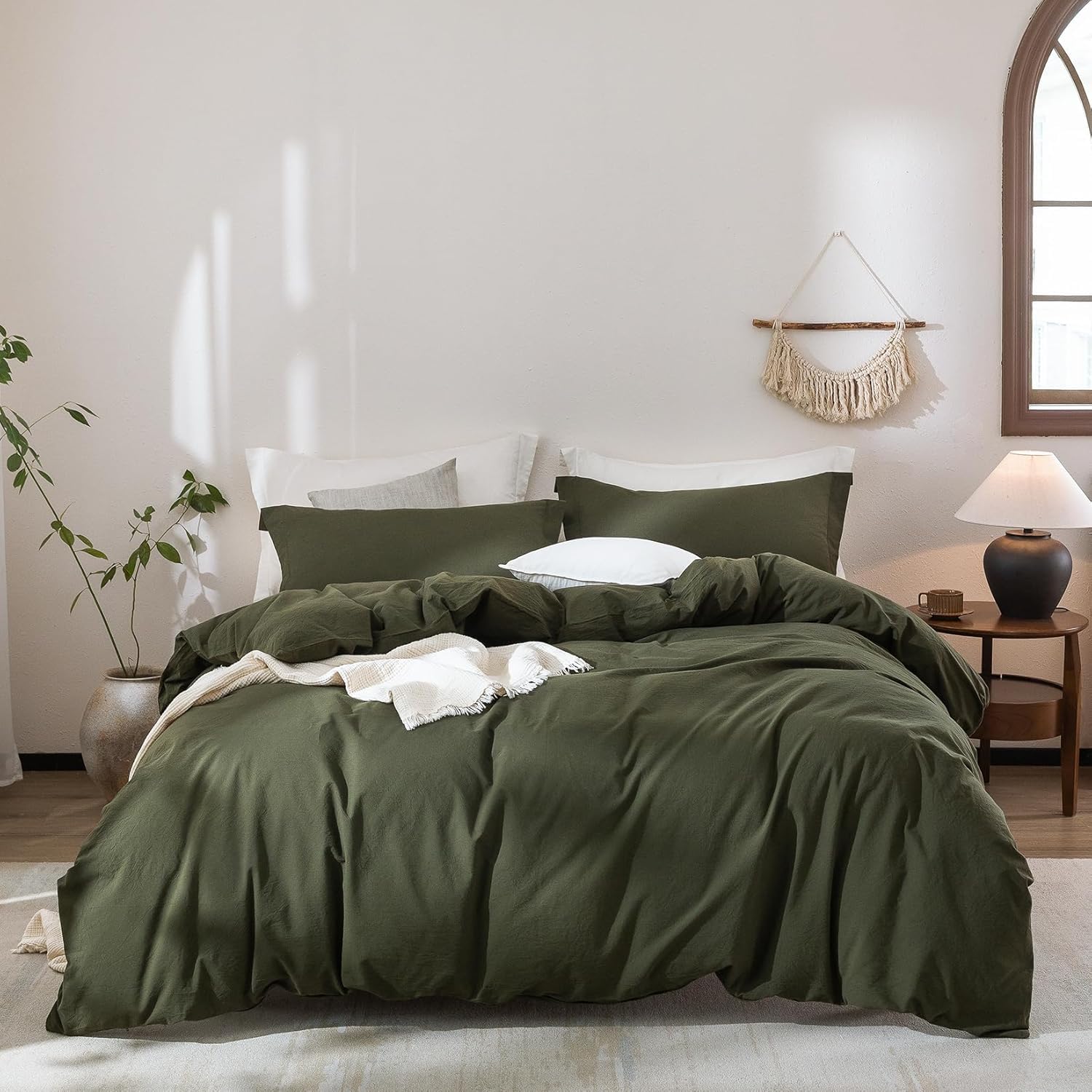 Warm Moment 100% Washed Cotton Duvet Cover Set