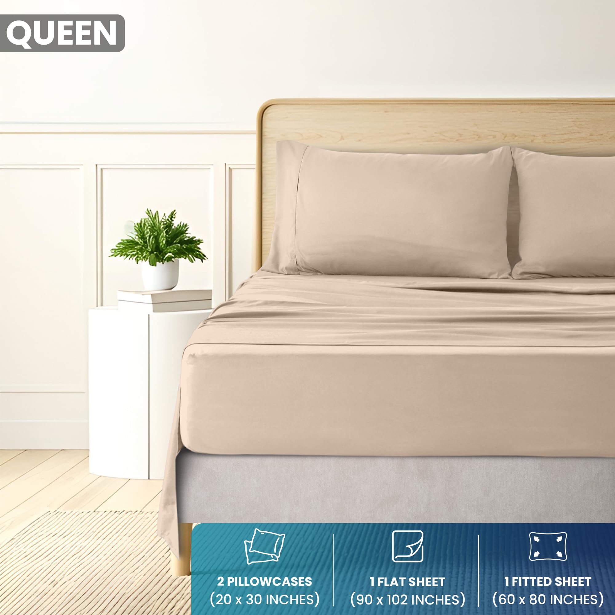 Utopia Bedding Sheet Sets - Easy Care