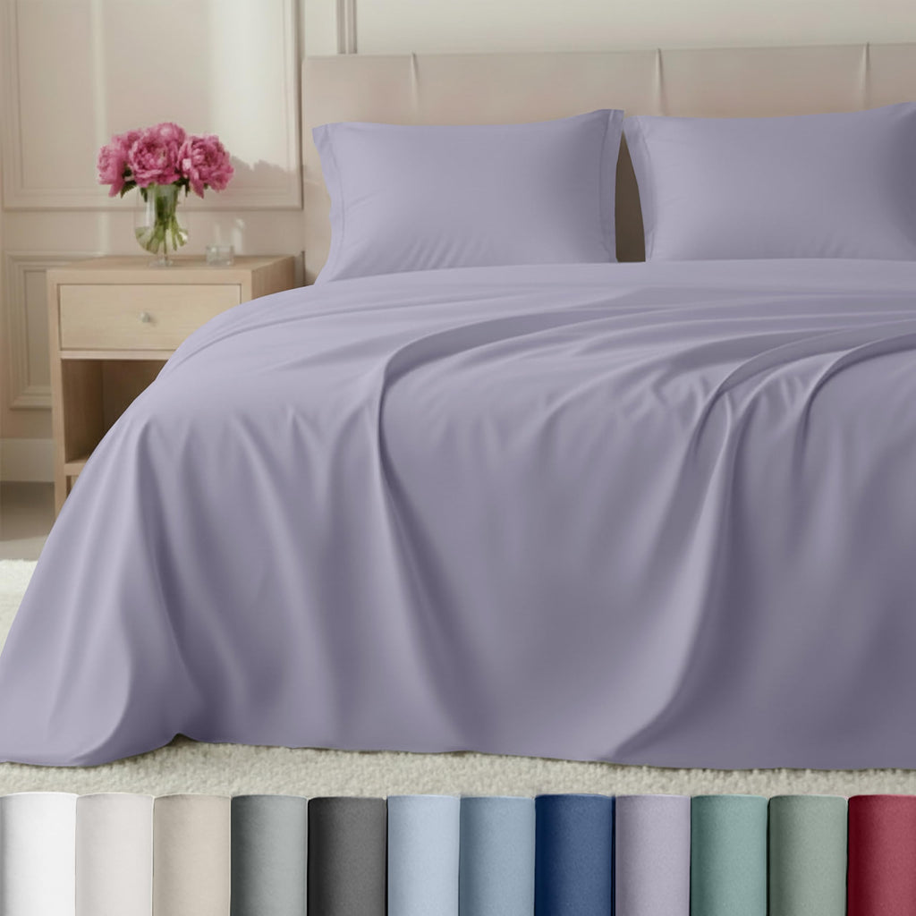 California Design Den Luxury Bed Sheets, Buttery Soft 800 Thread Count, 100% Cotton Sheets, Sateen with Deep Pocket Fitted Sheet