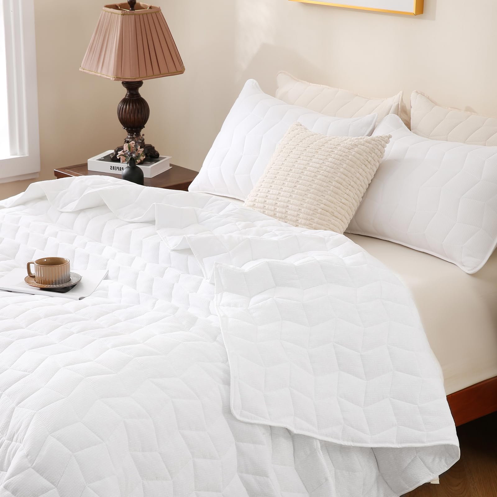 HiSnug Quilt Bedding Set, Reversible Lightweight Bed Spreads OversizedQuilted Bedspread for All Seasons, Soft Washable