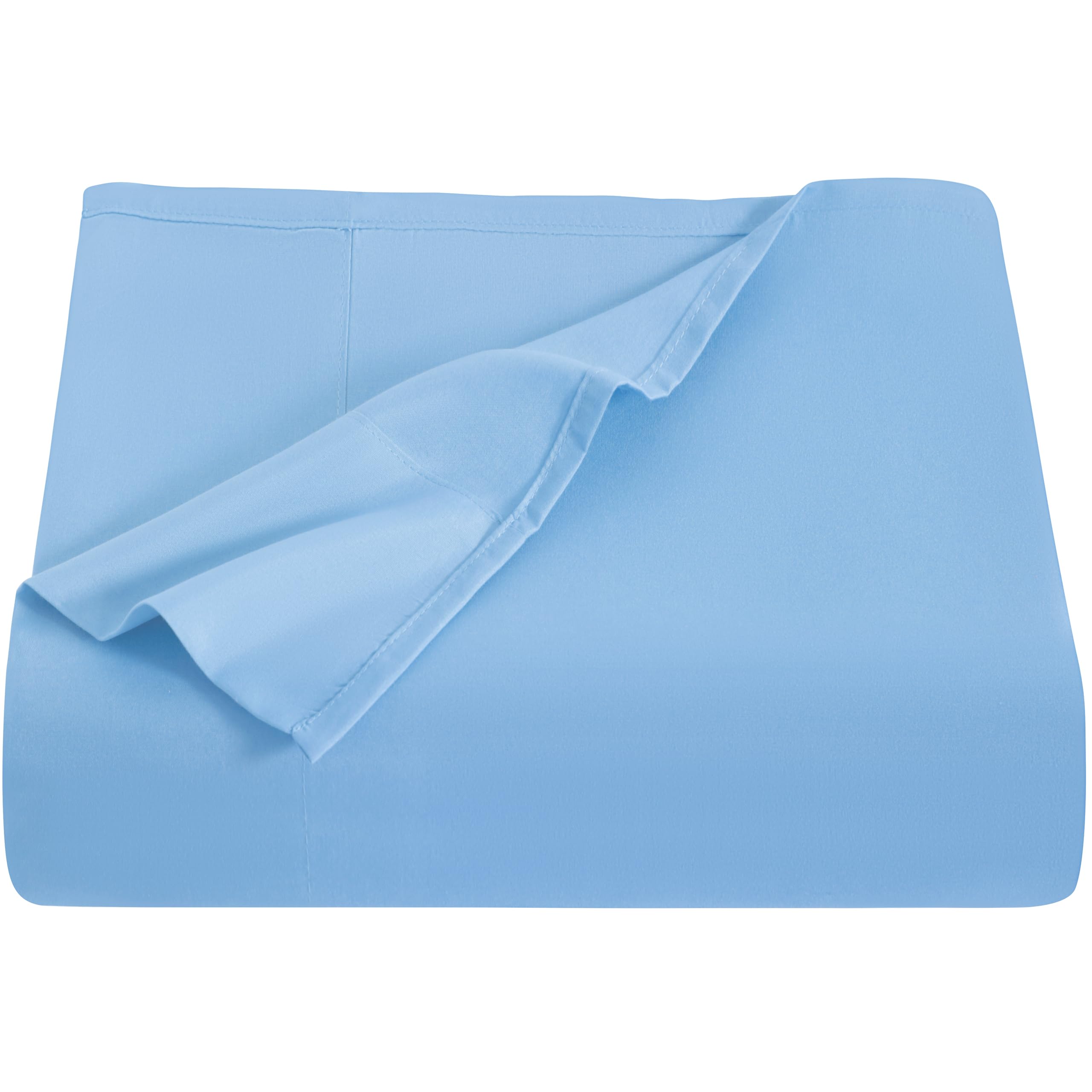 NTBAY Microfiber Bedding Flat Sheet, Ultra Soft and Wrinkle, Fade, Stain Resistant Top Sheet