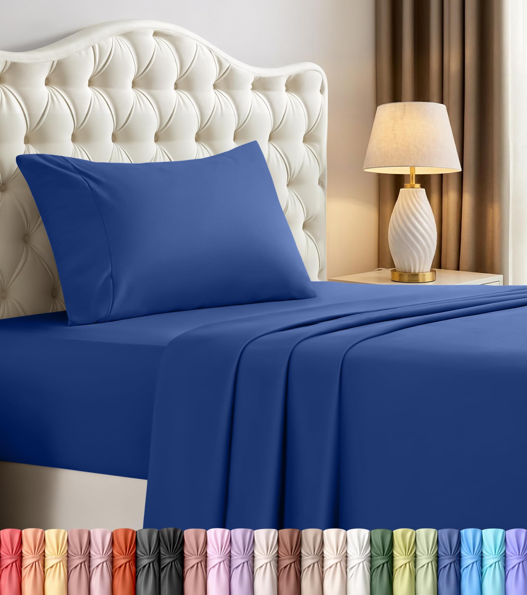Utopia Bedding Bed Sheet Set - Soft Brushed Microfiber Fabric - Shrinkage & Fade Resistant - Easy Care