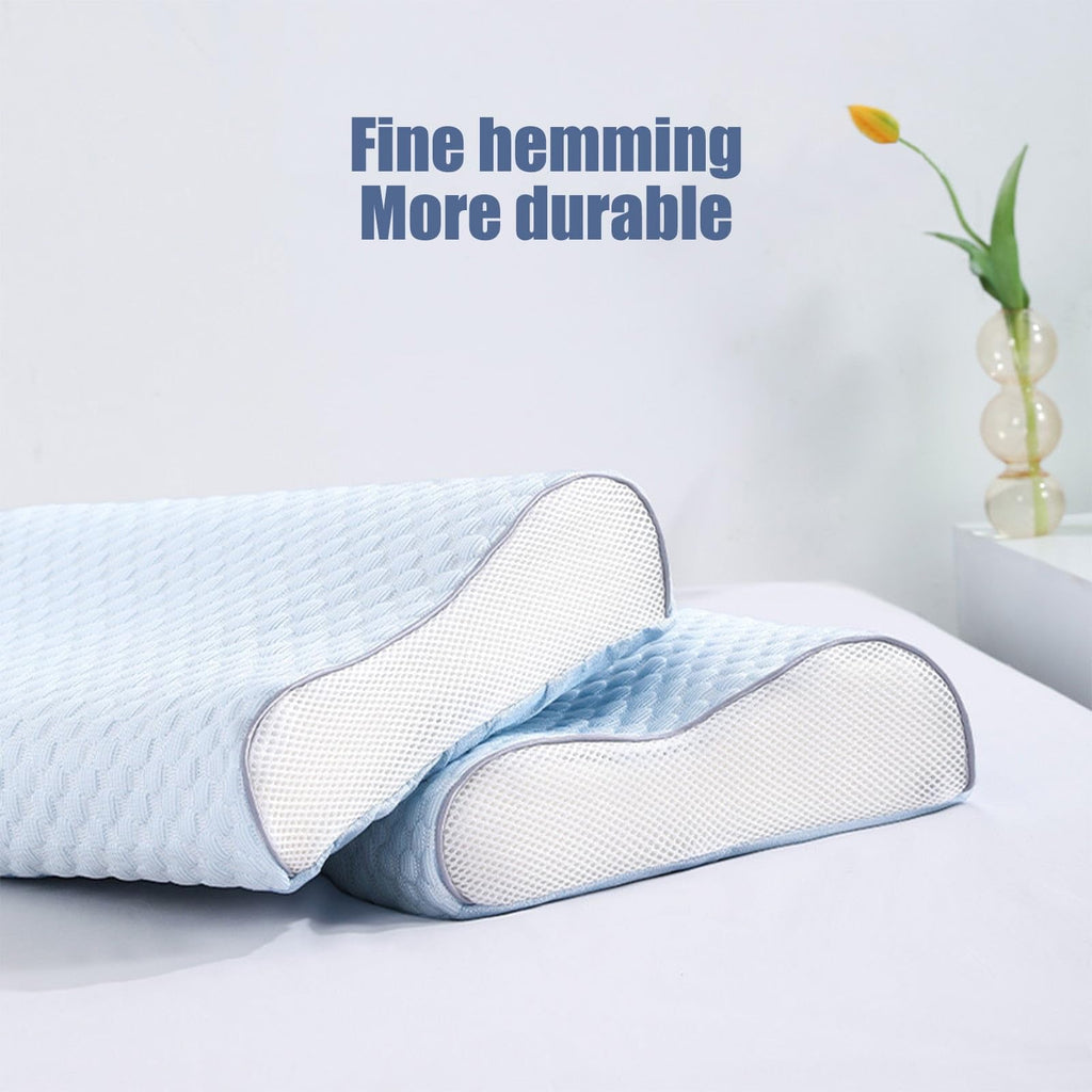 Neck Pillow,Side Sleeper Pillow for Neck Pain Relief,Adjustable Contour Pillow for Sleeping,Ergonomic Memory Foam Pillow,Orthopedic Cooling Pillow Back Stomach Sleeping