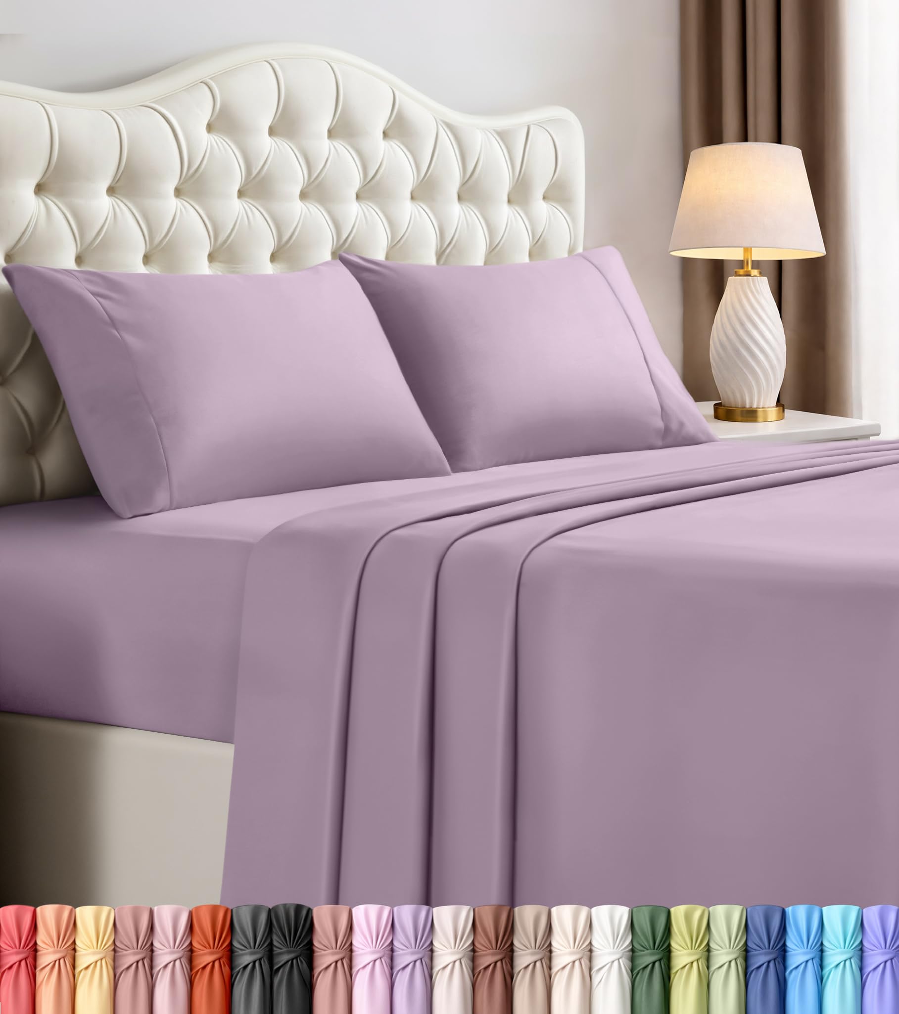 Utopia Bedding Bed Sheet Set - Soft Brushed Microfiber Fabric - Shrinkage & Fade Resistant - Easy Care