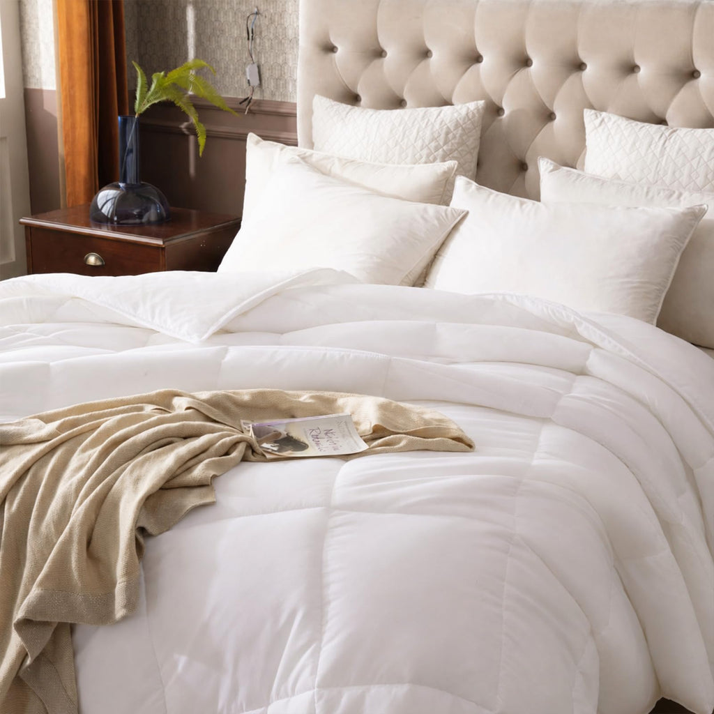Dorrin Nessin Down Alternative Comforter All Season Duvet Insert,Double Brushed Microfiber Quilt Cover, Box Stitched with Corner Tabs