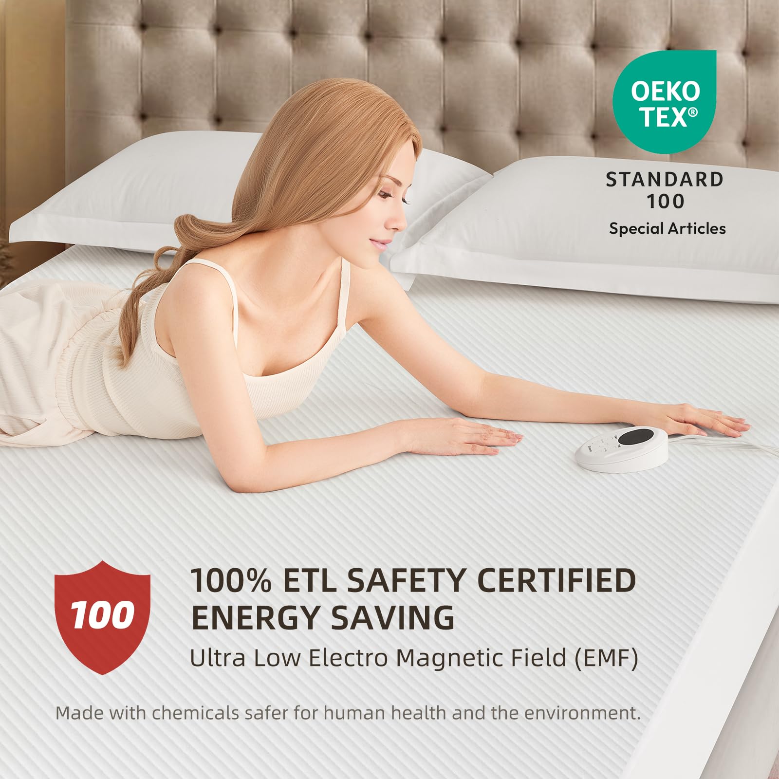 Ultra-Soft Cooling Mattress Topper for Full Back Support