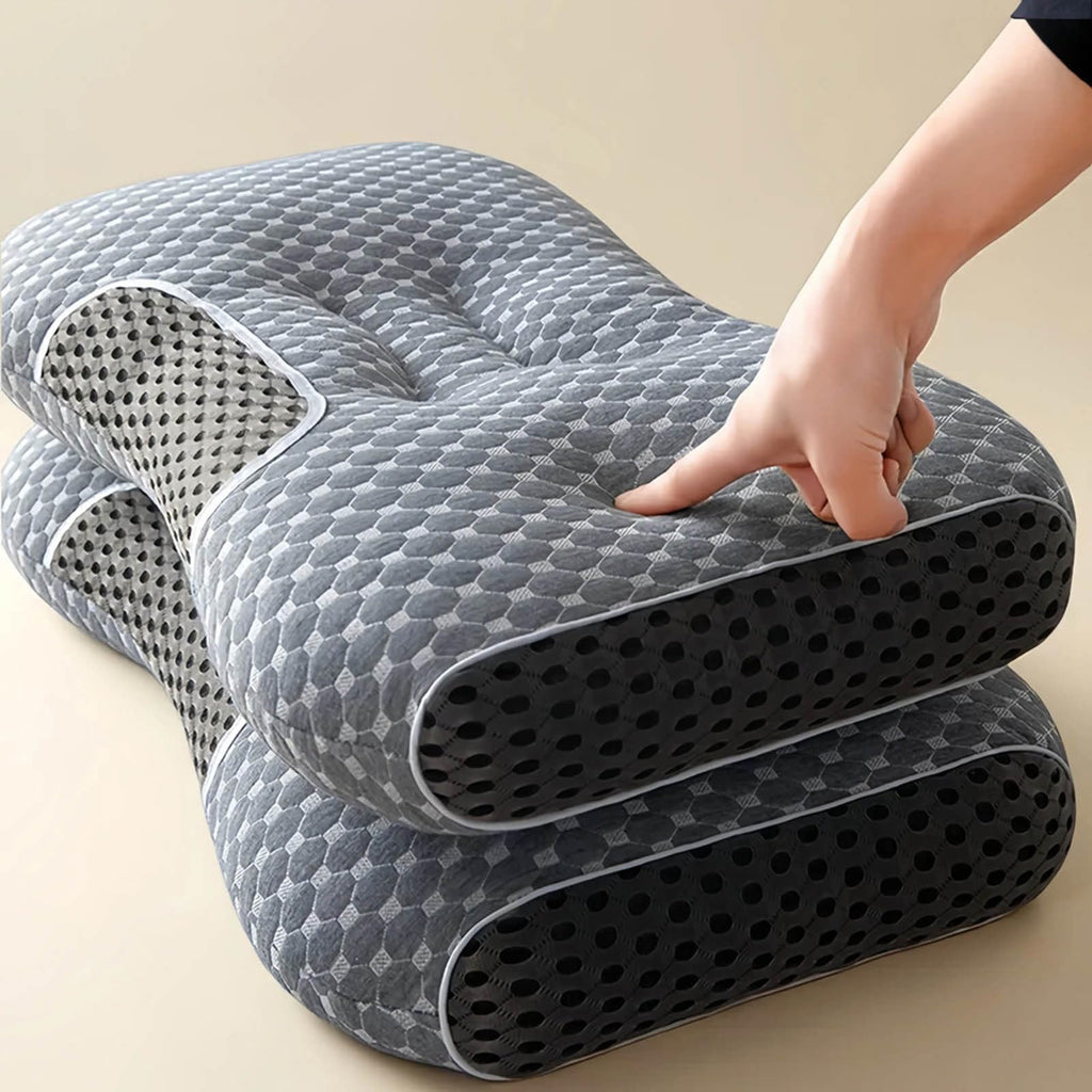 Cervical Neck Pillow, Breathable Soft Memory Foam Ergonomic Pillows for Neck Support,Orthopedic Contour Neck Support Pillows for Sleeping,Bed,Side,Back,Stomach Sleepers,Neck Pain Relief