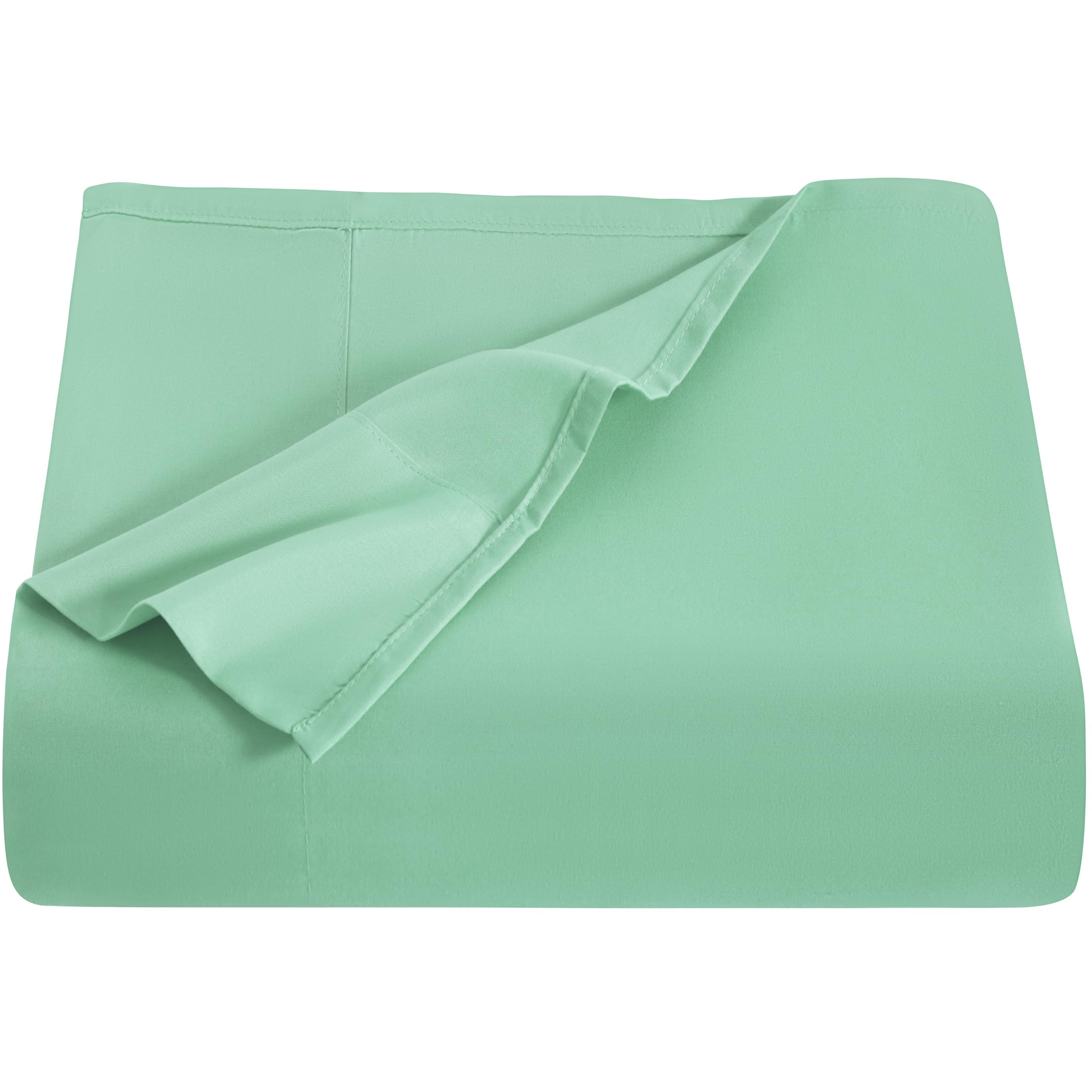 NTBAY Microfiber Bedding Flat Sheet, Ultra Soft and Wrinkle, Fade, Stain Resistant Top Sheet