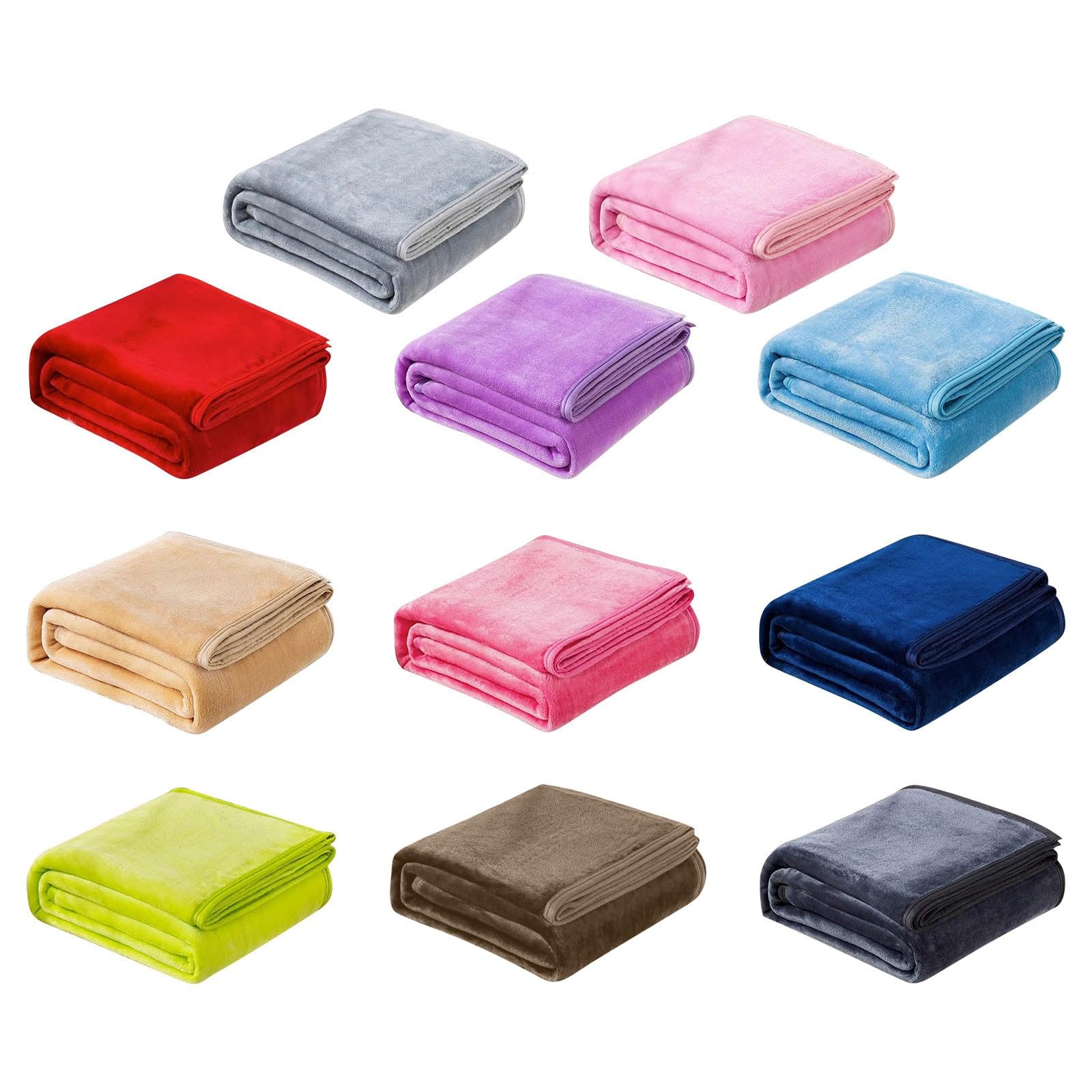 Lightweight Microplush Fleece Throw Blanket, 70 x 100 cm