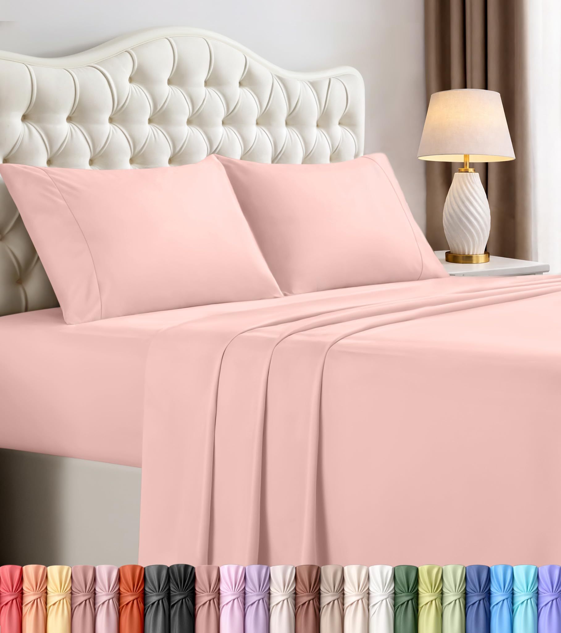 Utopia Bedding Bed Sheet Set - Soft Brushed Microfiber Fabric - Shrinkage & Fade Resistant - Easy Care