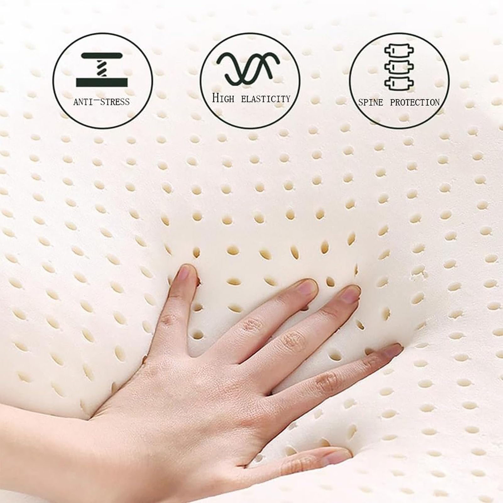 100% Natural Latex Super Soft,Premium Natural Latex Mattress Topper, Help Relief Shoulder