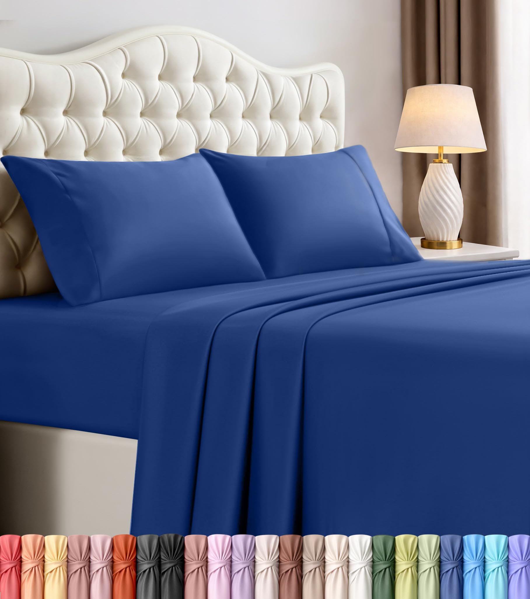 Utopia Bedding Bed Sheet Set - Soft Brushed Microfiber Fabric - Shrinkage & Fade Resistant - Easy Care