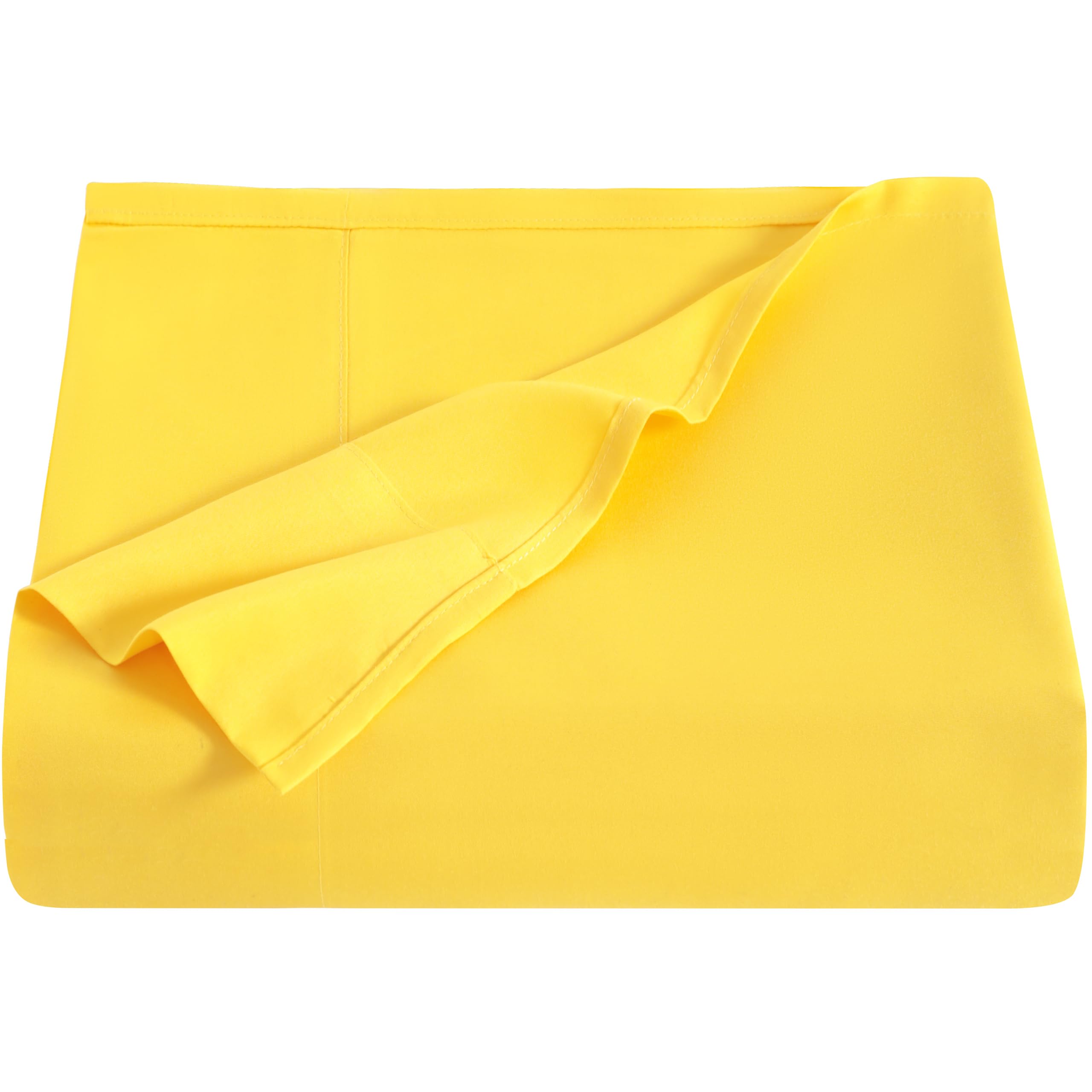 NTBAY Microfiber Bedding Flat Sheet, Ultra Soft and Wrinkle, Fade, Stain Resistant Top Sheet