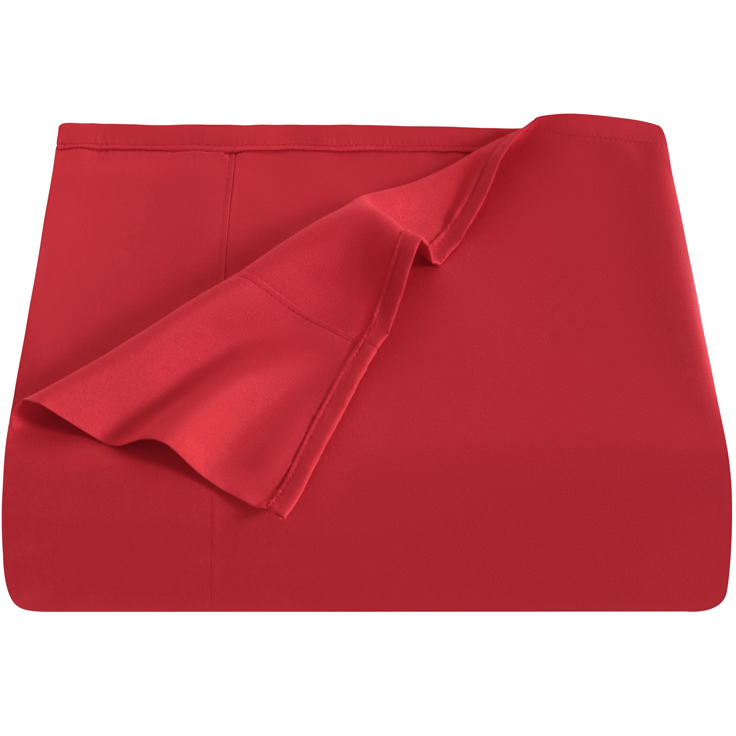 NTBAY Microfiber Bedding Flat Sheet, Ultra Soft and Wrinkle, Fade, Stain Resistant Top Sheet