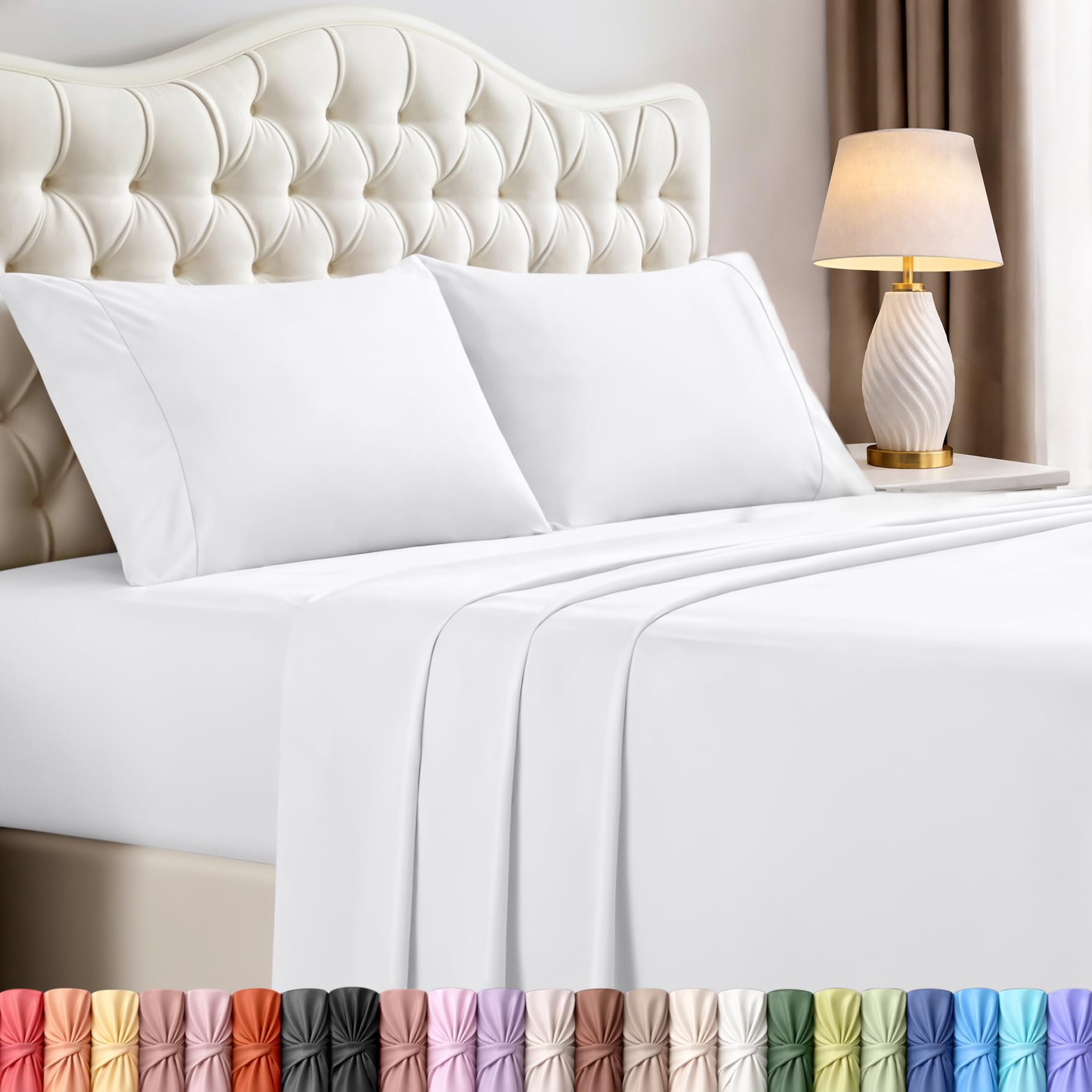 Utopia Bedding Bed Sheet Set - Soft Brushed Microfiber Fabric - Shrinkage & Fade Resistant - Easy Care
