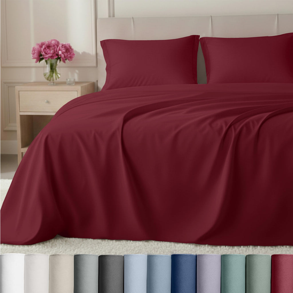 California Design Den Luxury Bed Sheets, Buttery Soft 800 Thread Count, 100% Cotton Sheets, Sateen with Deep Pocket Fitted Sheet