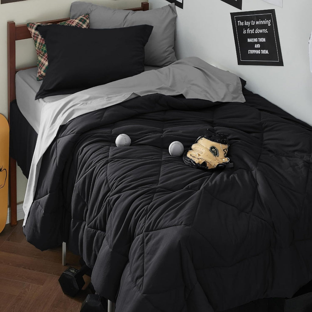 Bedsure Comforter Set - Reversible Comforters Bed Set, Bed in a Bag with Comforter, Sheets, Pillowcases & Shams