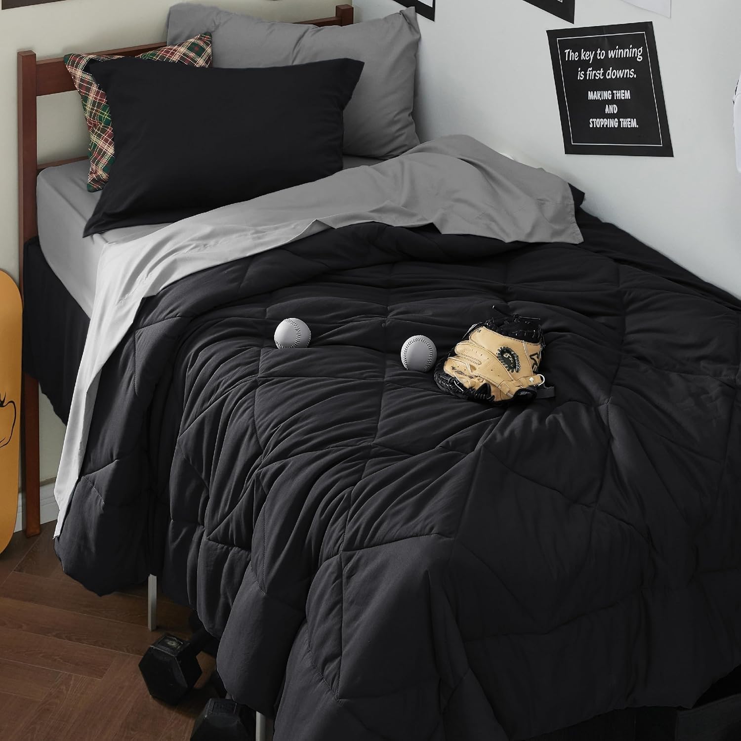Bedsure Comforter Set - Reversible Comforters Bed Set, Bed in a Bag with Comforter, Sheets, Pillowcases & Shams
