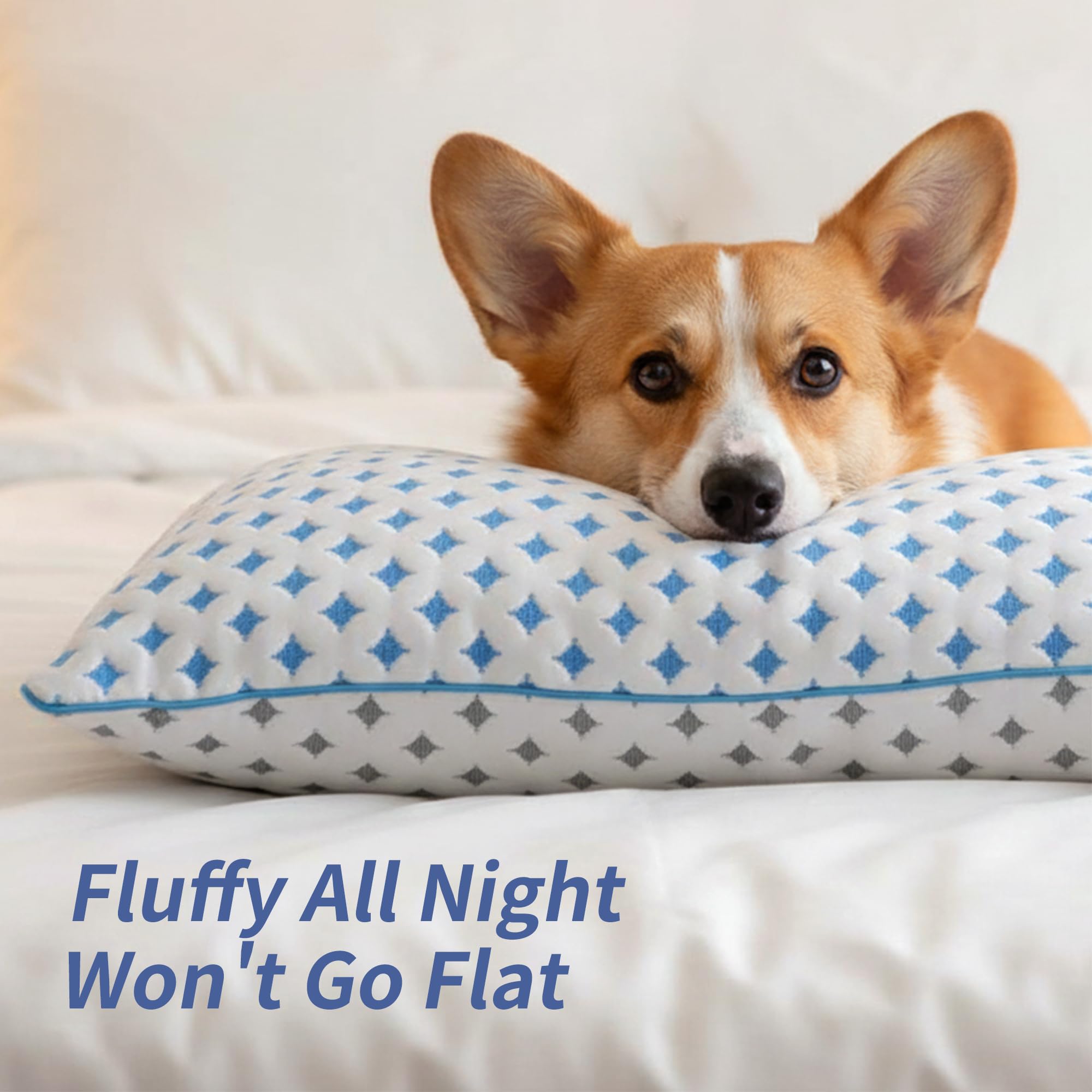 LOVELYREST Memory Foam Pillow – Cooling Pillow for Sleeping, Firm, and Breathable Design for Hot, Side, Back, and Stomach Sleepers