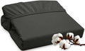 ROYALE LINENS 300 Thread Count 100% Long Staple Combed Cotton Fitted Sheet - Super Soft Deep Pocket Bottom Sheet - Fitted Sheet - Fitted Sheet Only - Elastic Sheet