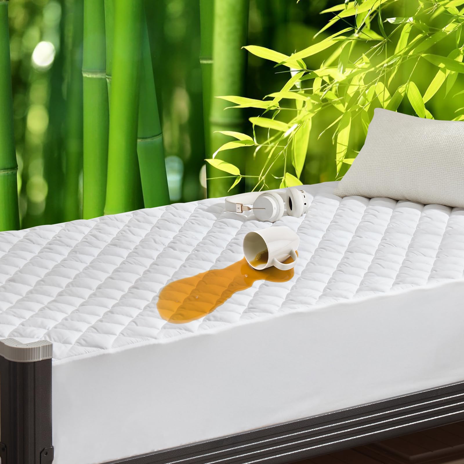 UNILIBRA 100% Waterproof Quilted Mattress Pad