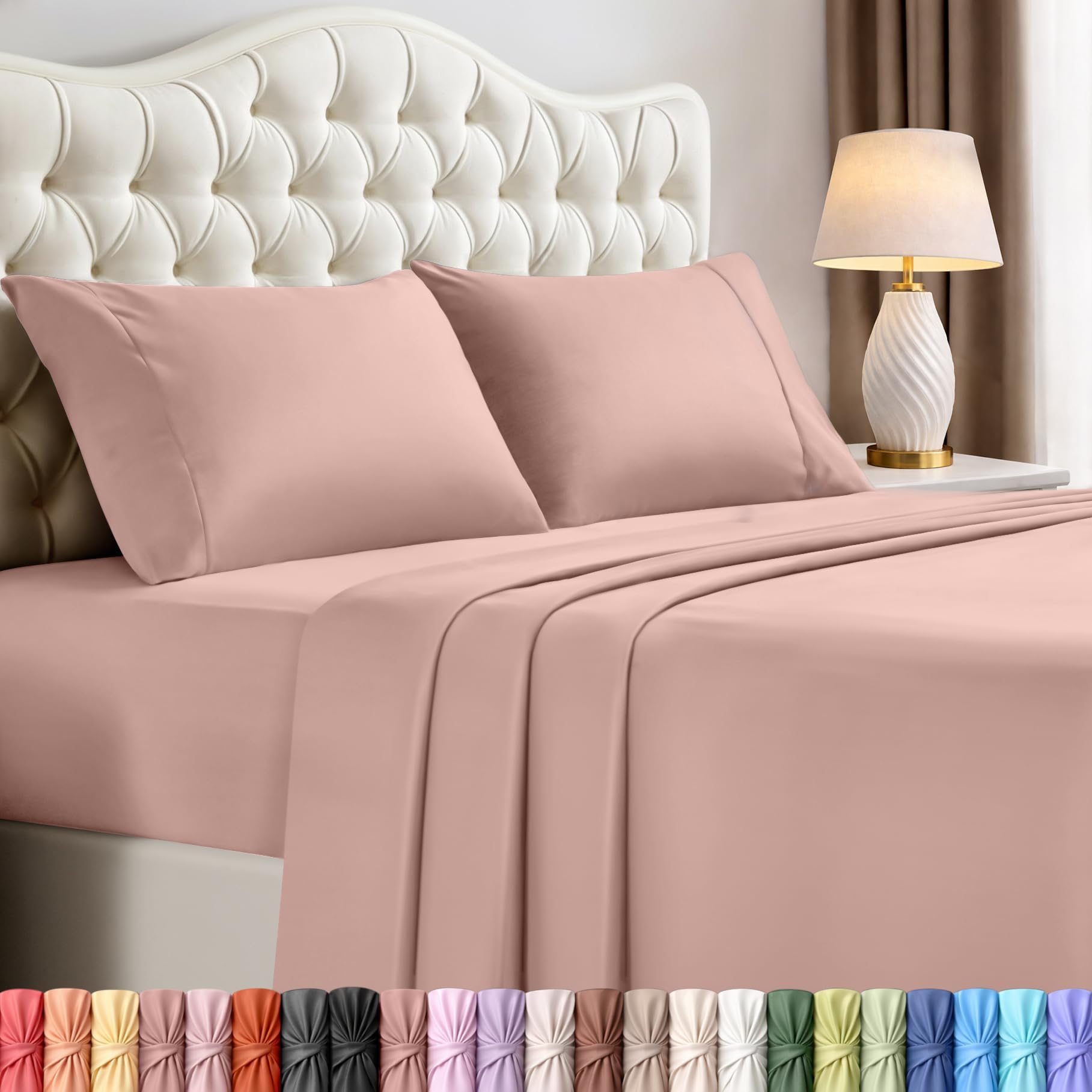 Utopia Bedding Bed Sheet Set - Soft Brushed Microfiber Fabric - Shrinkage & Fade Resistant - Easy Care