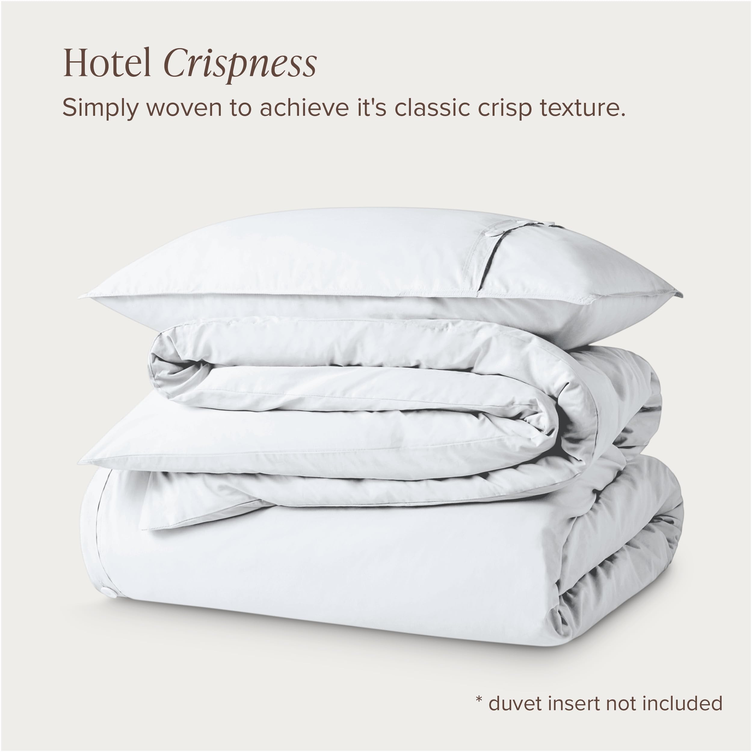 Bare Home Organic Cotton Percale Duvet Cover Set