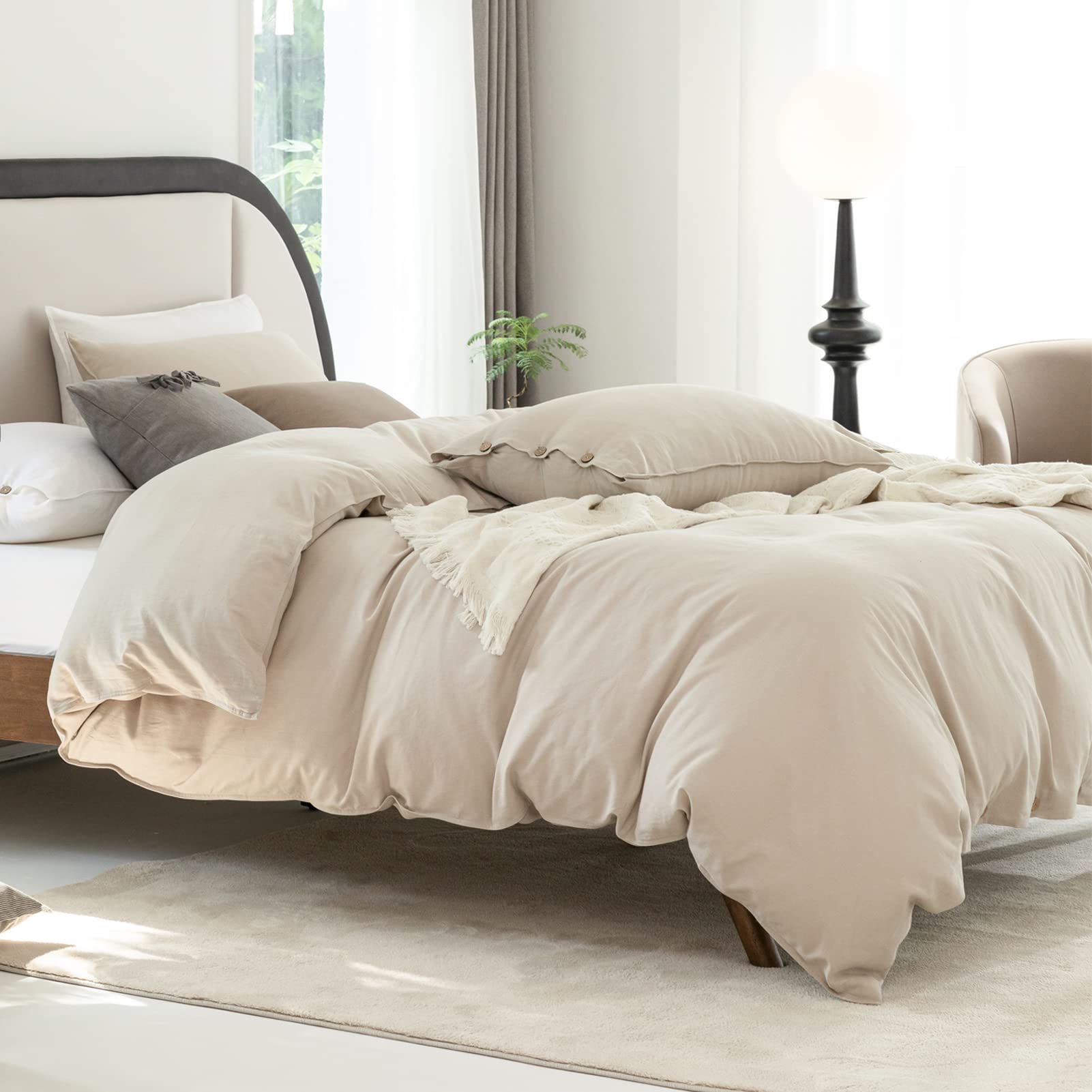 Talasily Linen Duvet Cover Set