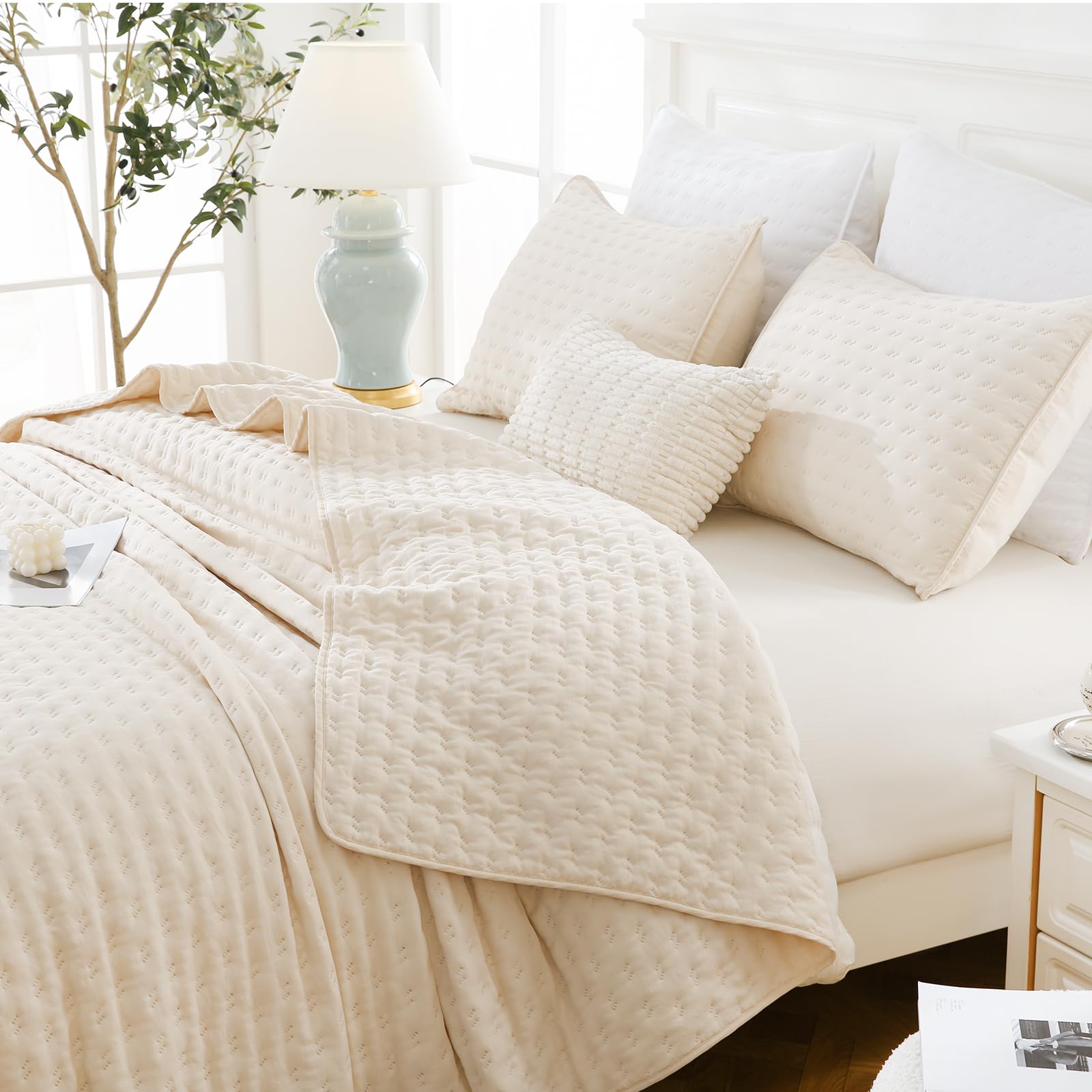 HiSnug Quilt Bedding Set, Reversible Lightweight Bed Spreads OversizedQuilted Bedspread for All Seasons, Soft Washable