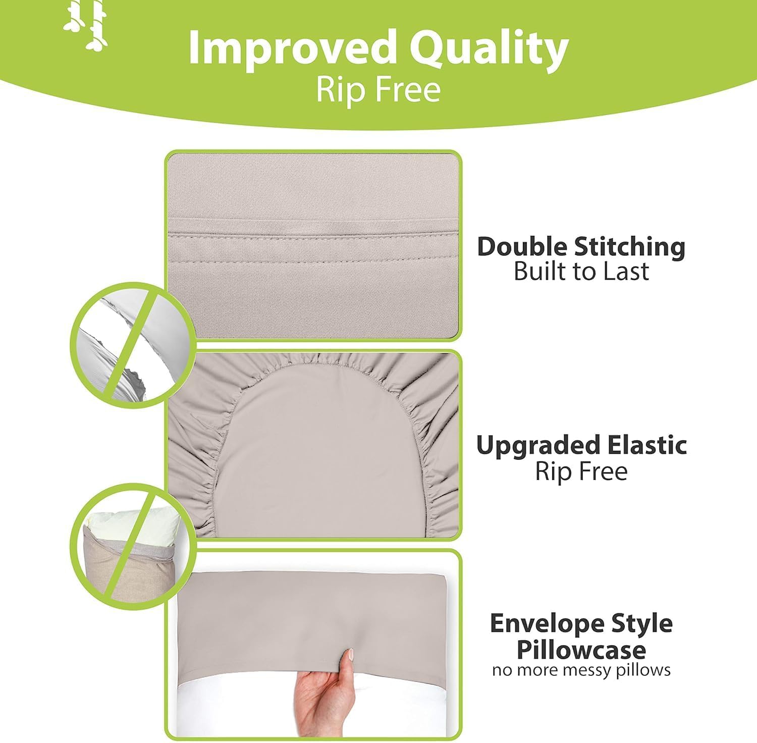 BAMPURE Luxury Series Sheet Set - 100% Viscose derived from Bamboo Sheets - Super Soft Viscose Bamboo Cooling Sheets for Hot Sleepers