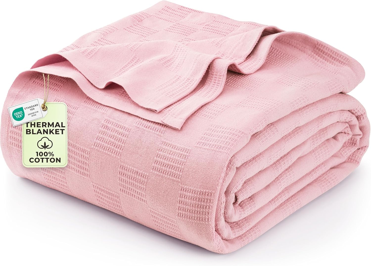 Utopia Bedding Cotton Thermal Blanket for Spring and Summer