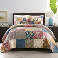ENASAL Cotton Bedspread Quilt Sets Reversible Bedding Coverlet Sets Comforter
