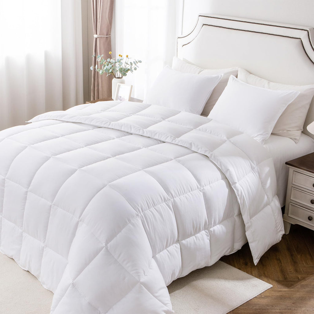 KASENTEX Down Alternative Quilted Comforter Set with Sham(s) - Reversible Ultra Soft Duvet Insert Machine Washable