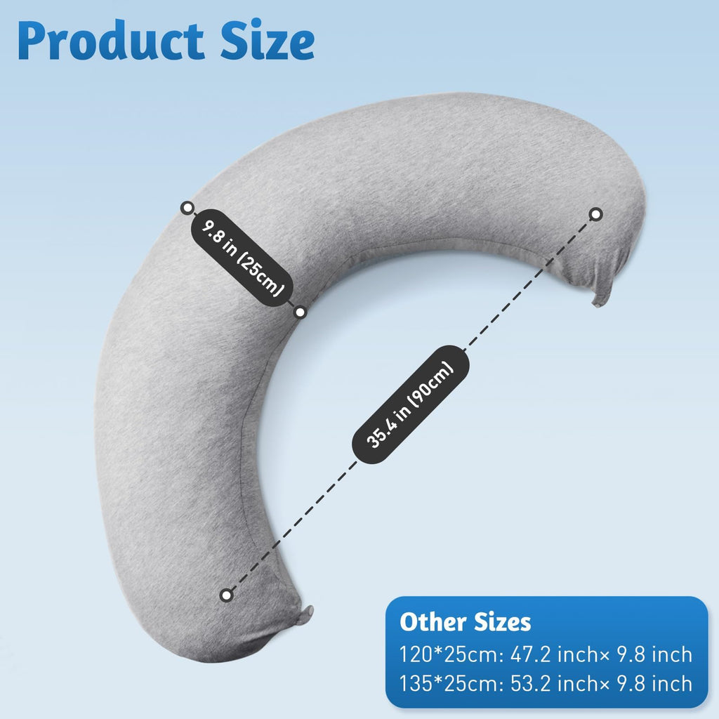 SweetSlubr Memory Foam Full Body Pillow Pregnancy Pillow