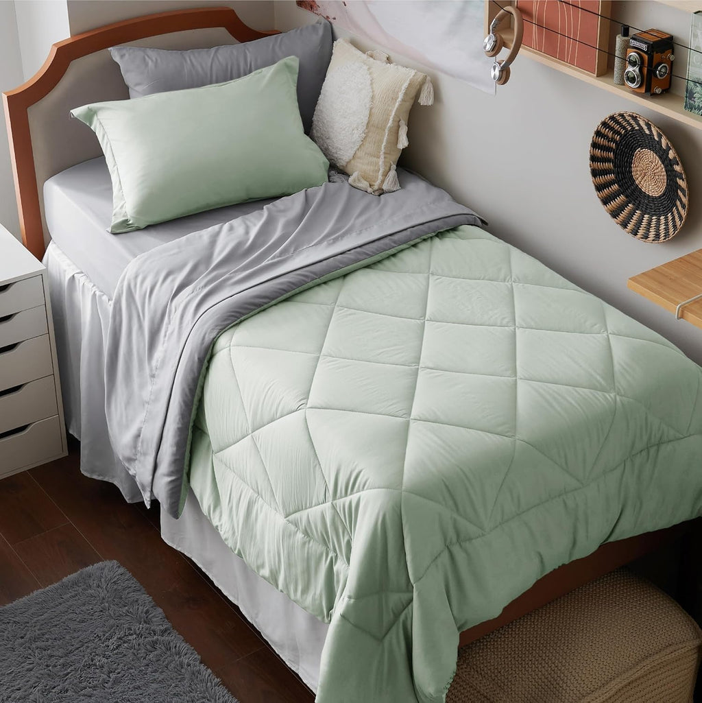 Bedsure Comforter Set - Reversible Comforters Bed Set, Bed in a Bag with Comforter, Sheets, Pillowcases & Shams