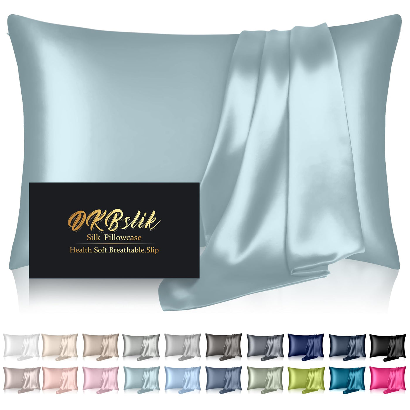 Cooling Mulberry Silk Pillowcase for Hair and Skin