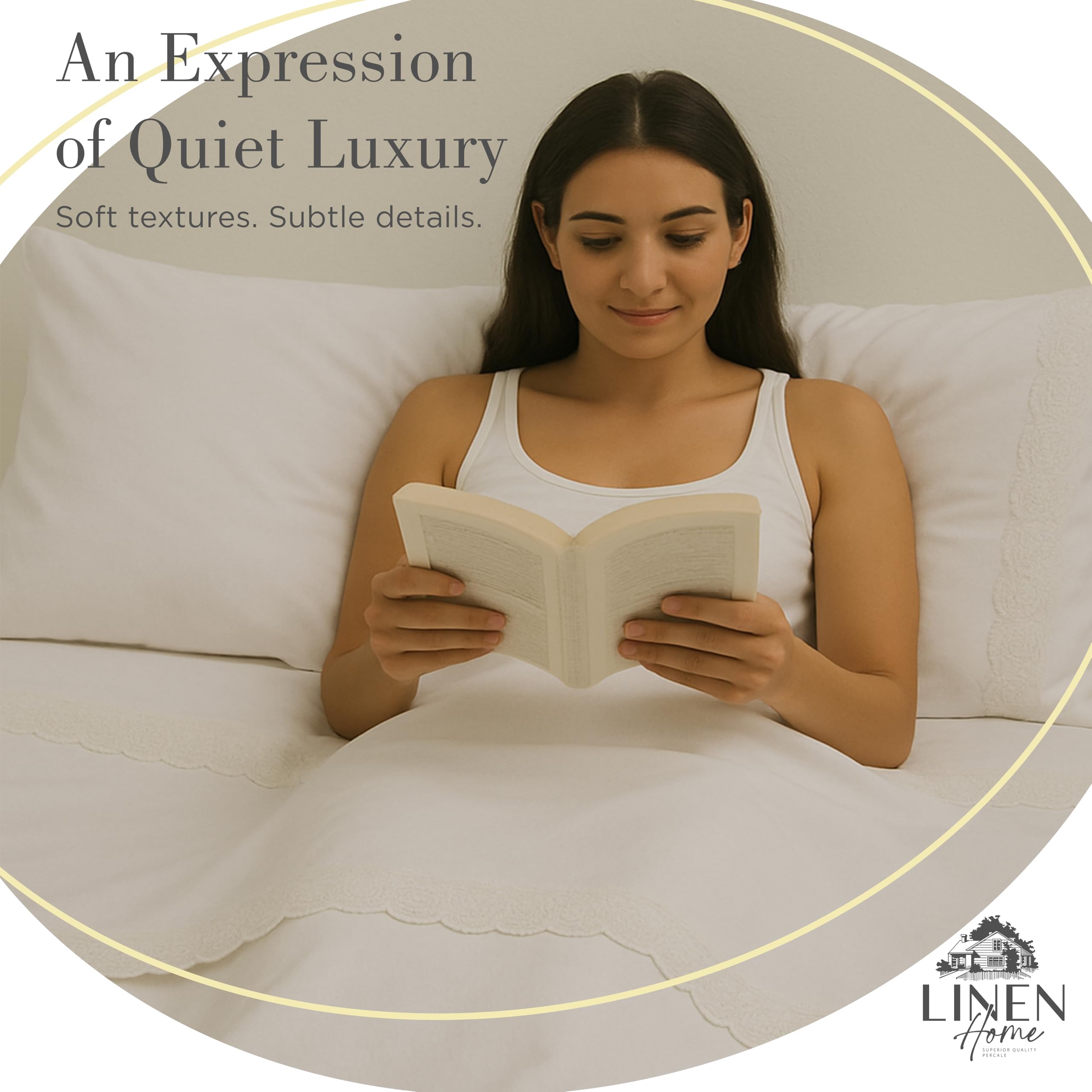 100% Cotton Percale Pillowcases,2 Pieces of Pillow Case, Crisp and Cool Strong Bed Linen