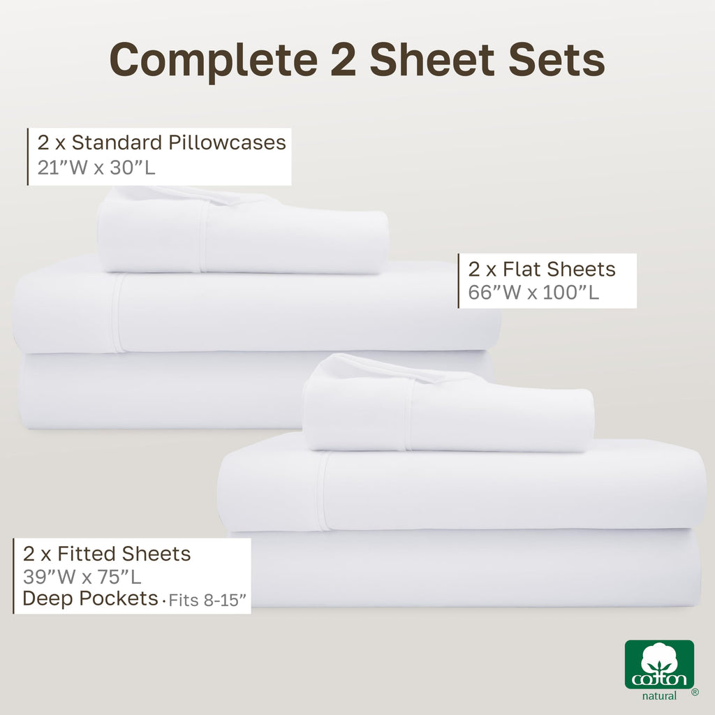 California Design Den 400 TC Sheet Set Pillowcase-and-Sheet-Sets