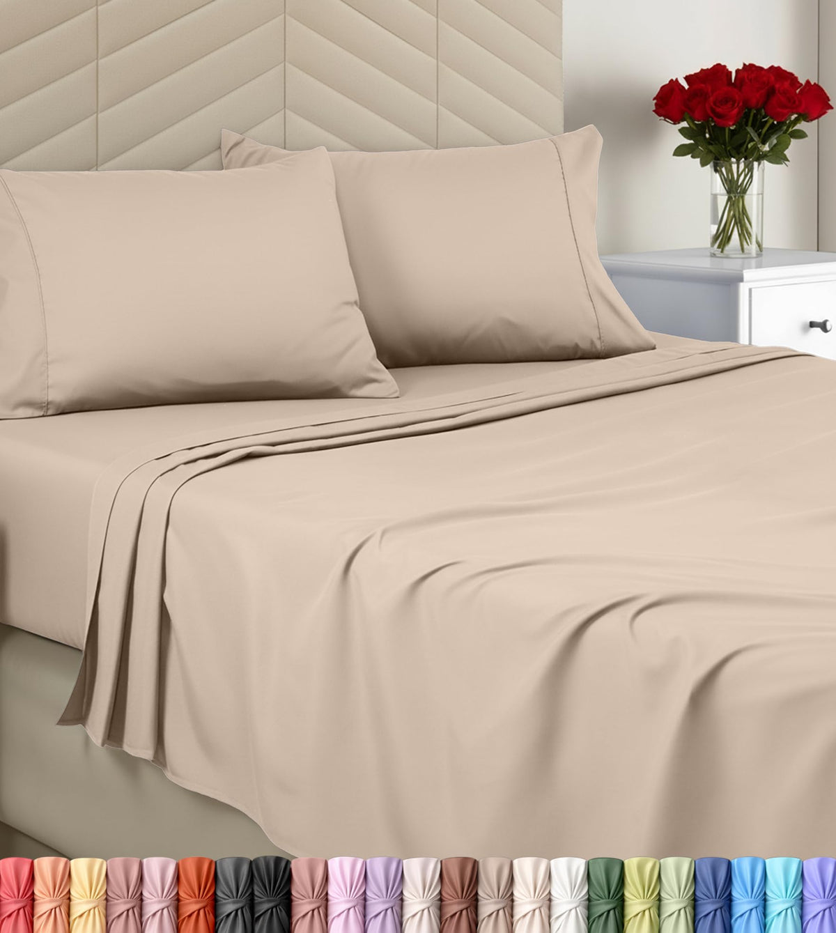 Utopia Bedding Easy-Care Microfiber Sheet Set