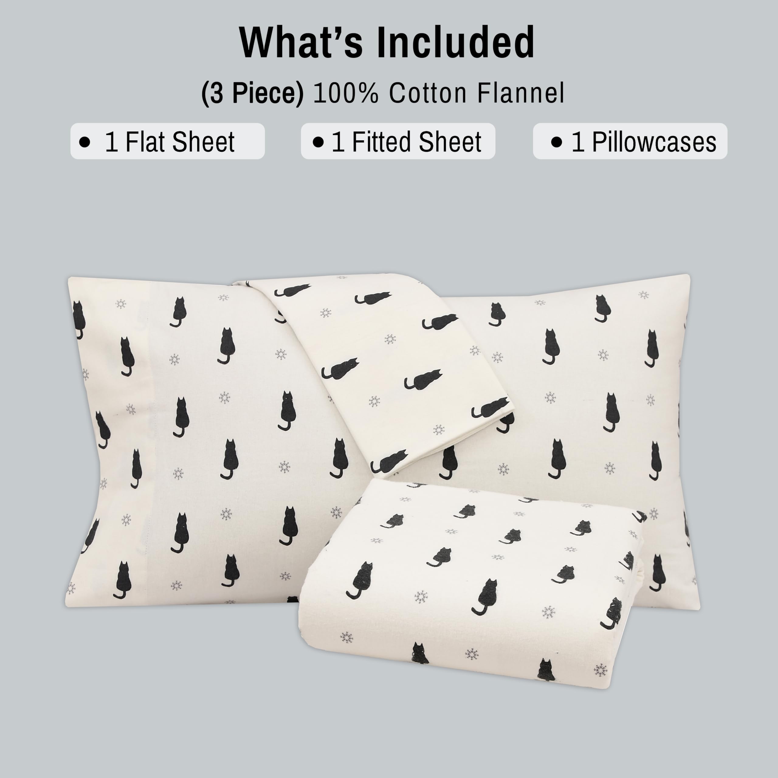 RUVANTI 100% Cotton Flannel Sheets Sets Main