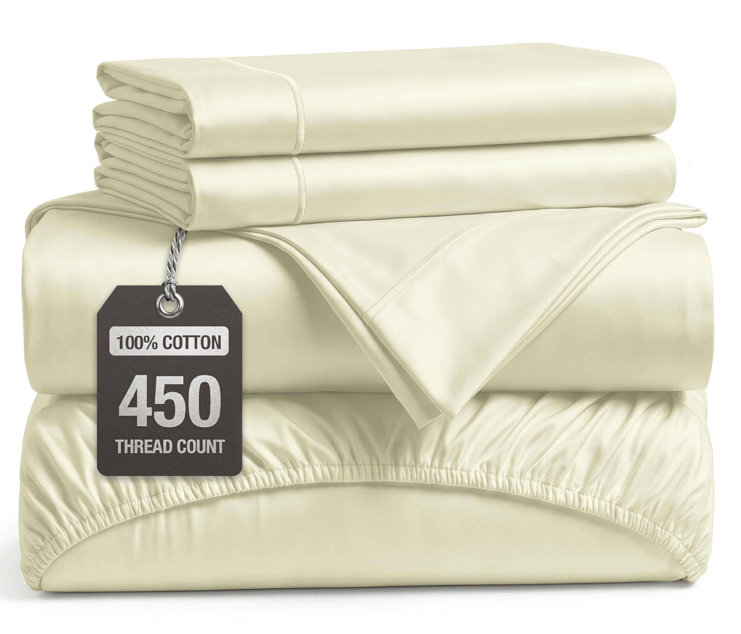 100% Cotton Sateen 500TC Sheet Set - Moonstruck