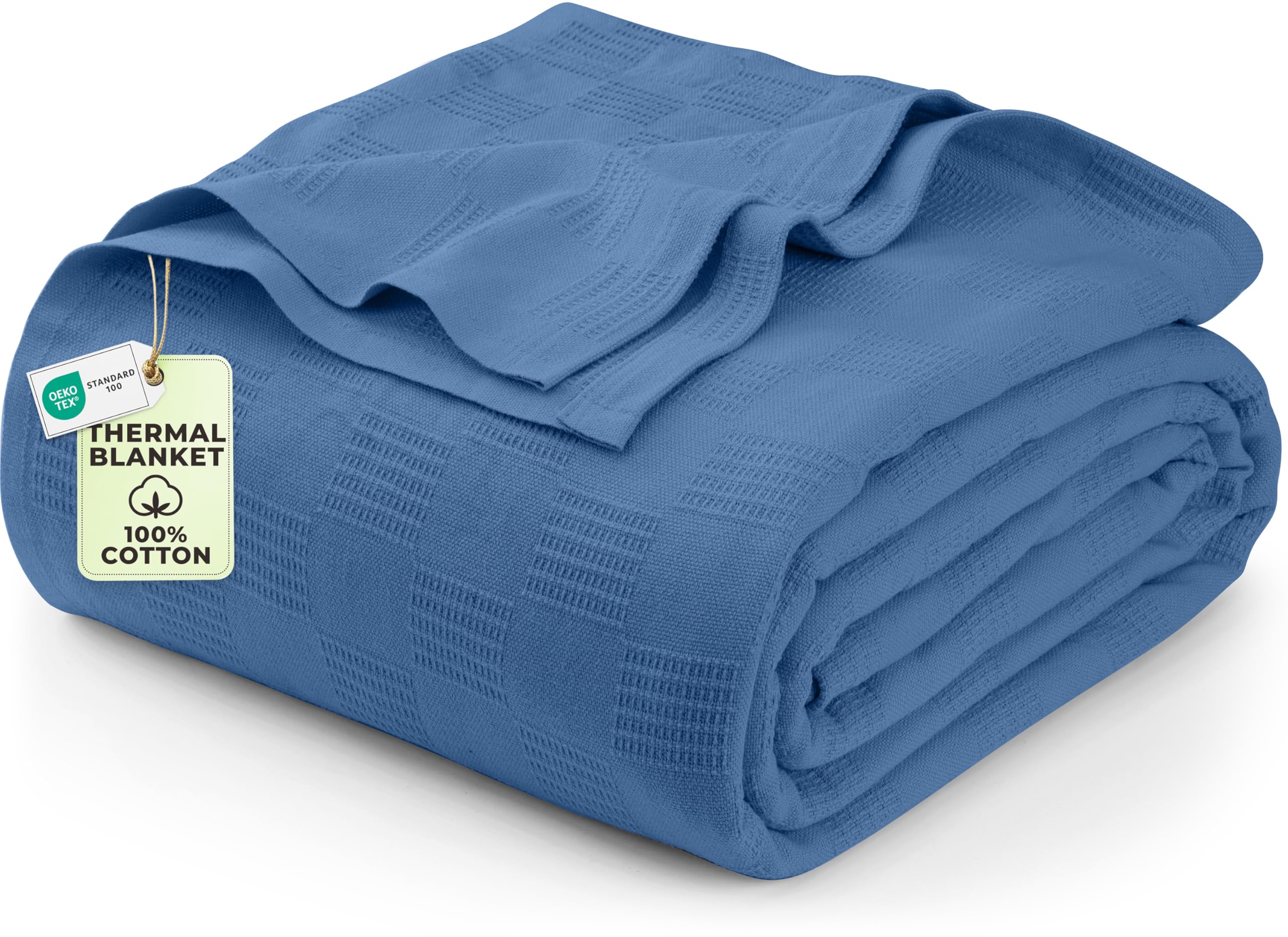 Utopia Bedding Cotton Thermal Blanket for Spring and Summer