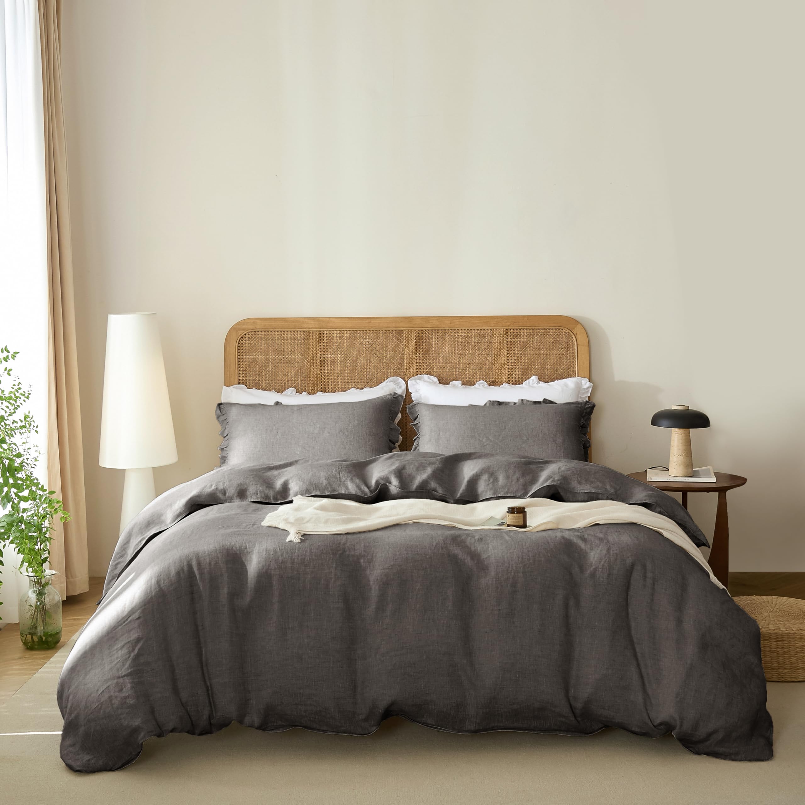 Talasily Linen Duvet Cover Set