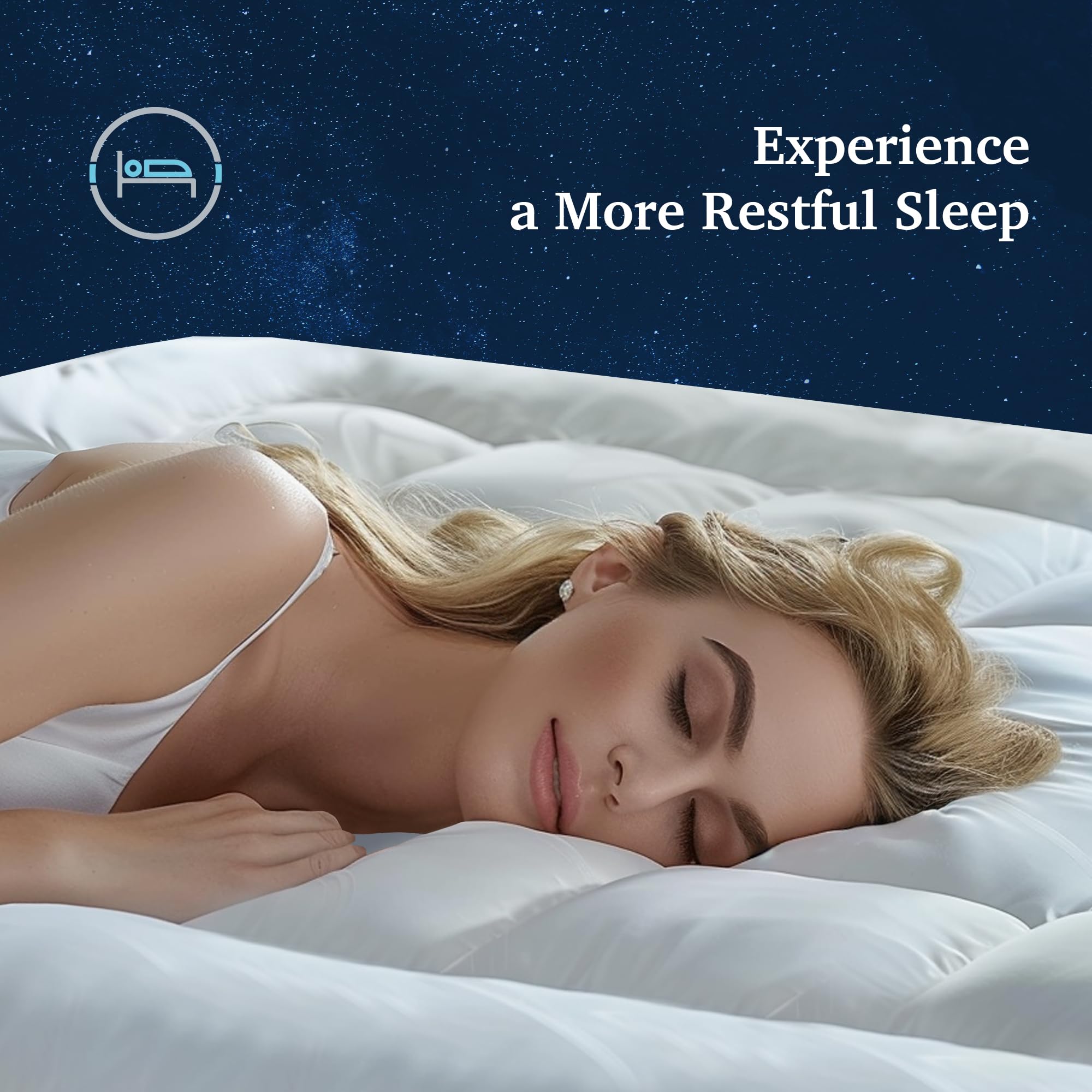 Sleep Climate Temperature Regulating Pillow Top Mattress Topper