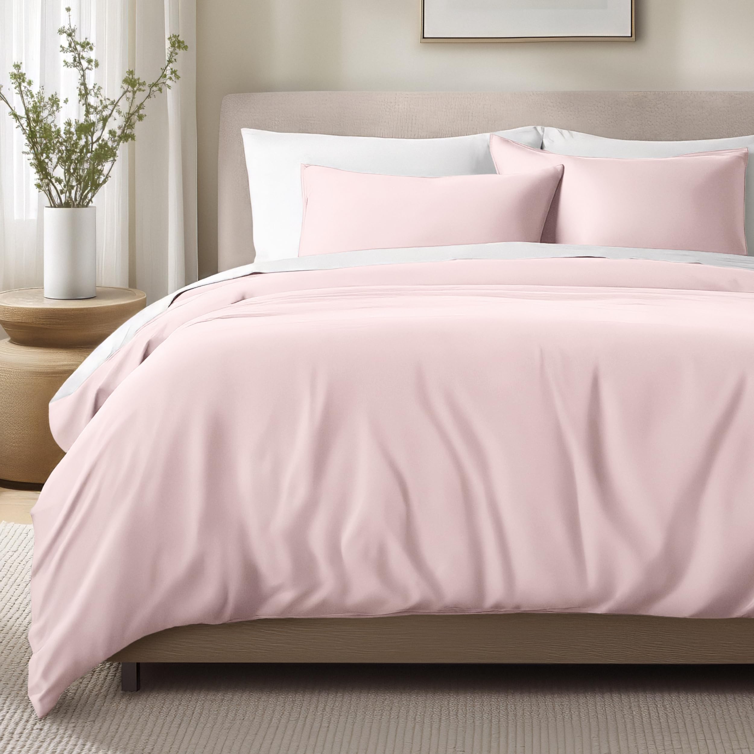 Bare Home Organic Cotton Sateen Duvet Set