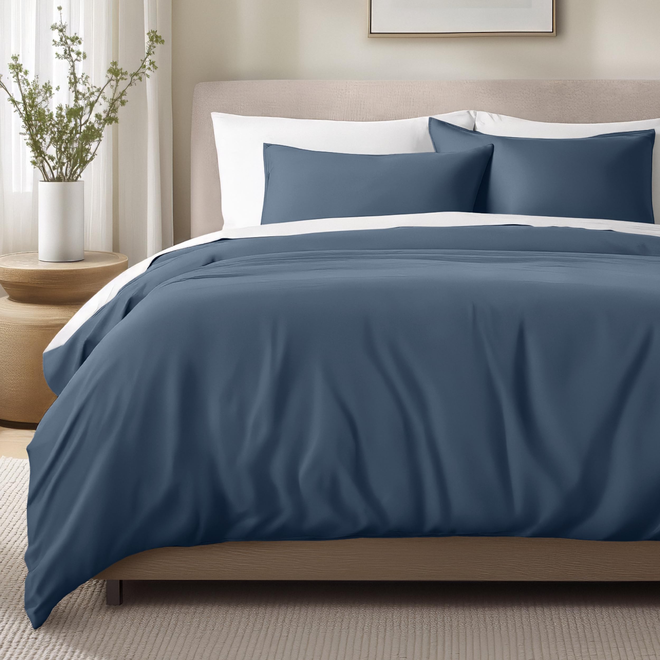 Bare Home Organic Cotton Sateen Duvet Set
