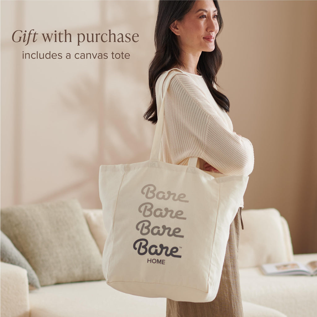 Bare Home Organic Cotton Percale Duvet Cover Set